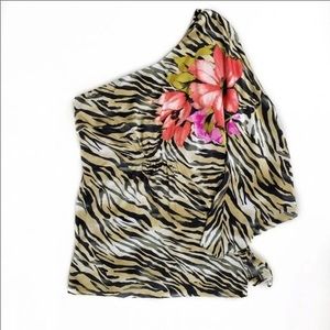 CACHE silk one shoulder top size medium